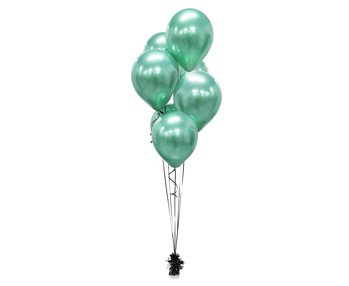 Balloons B&C 12", platinum green, 50pcs EOL